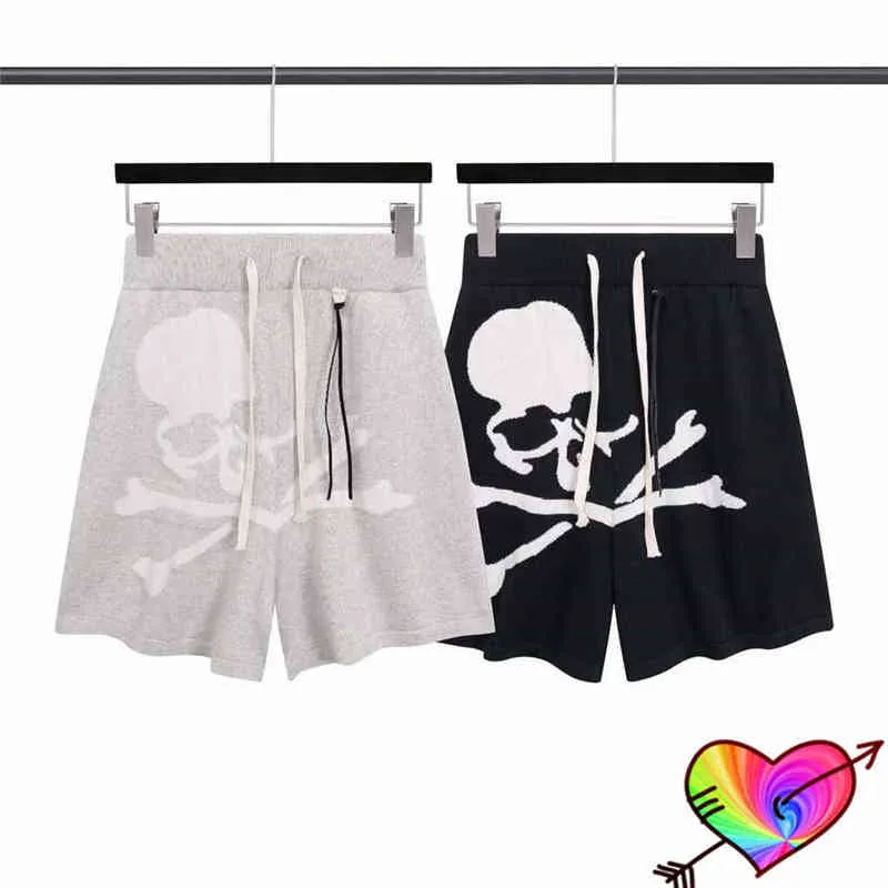 Herrshorts Stickning Skull Mastermind World Shorts 2022 Herr Kvinnor 1 1 Hög kvalitet Big Graphic Mastermind Japan Shorts MMJ ridbyxor T220825