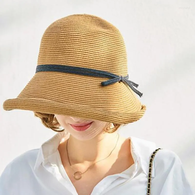 Visors Fashion Lady Fisherman Hat British Style Simple Super Breattable Lightweight Sunscreen Capvisors Wend22