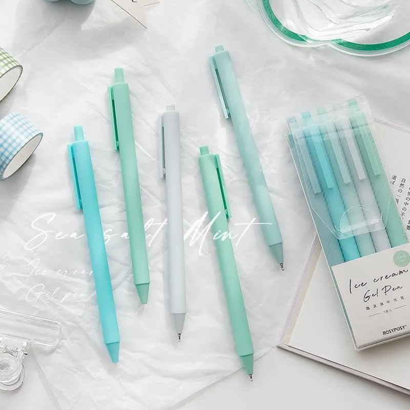 Canetas de gel 6pcs/set pen color caneta conjunto 0,5mm Press