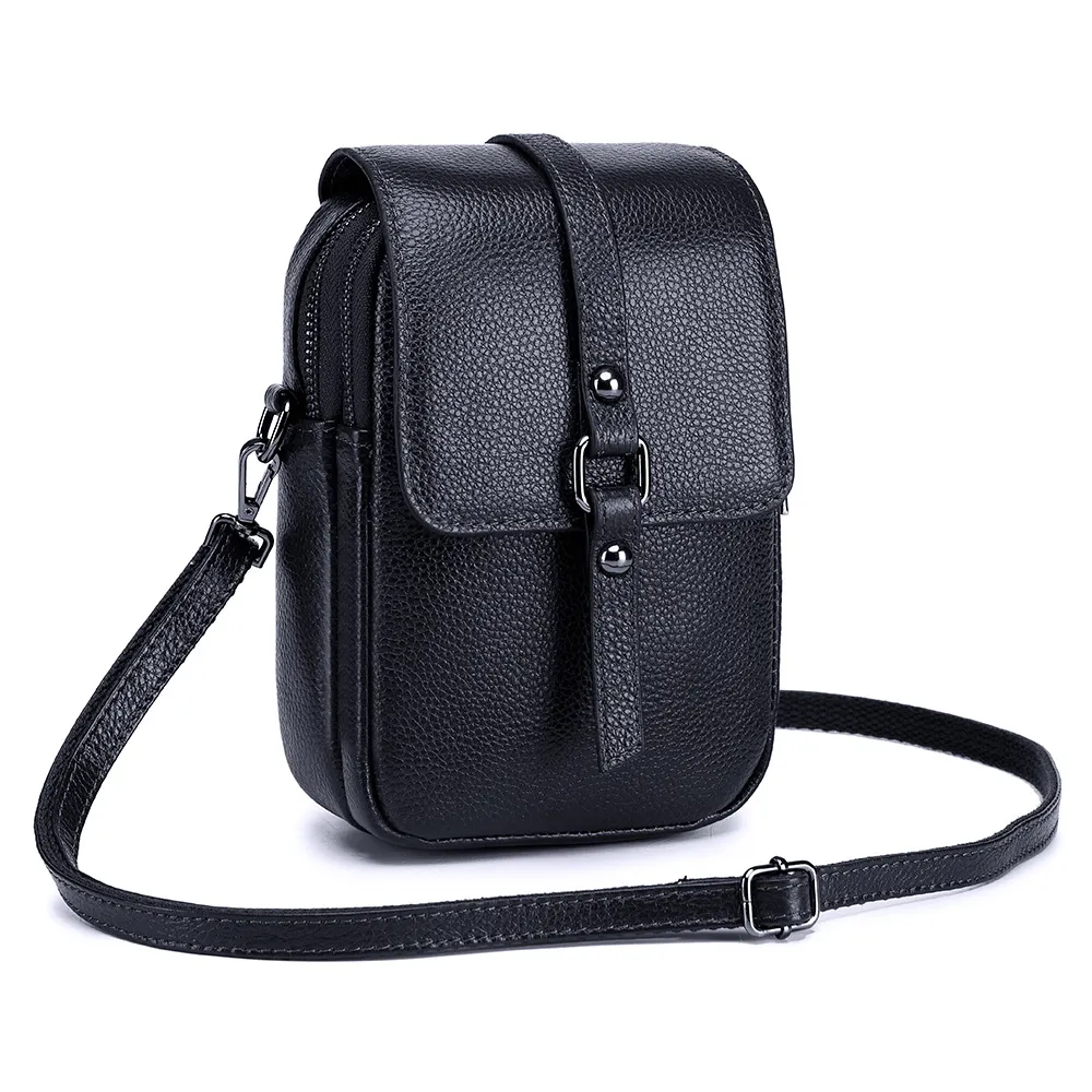 Luxury Designer Bag Fashion Oblique Cross Walls Kvinnlig multifunktion Mini Handväska Vertikal dubbel läder Telefonpåse Totes Väskor Enkel axelhandväskor