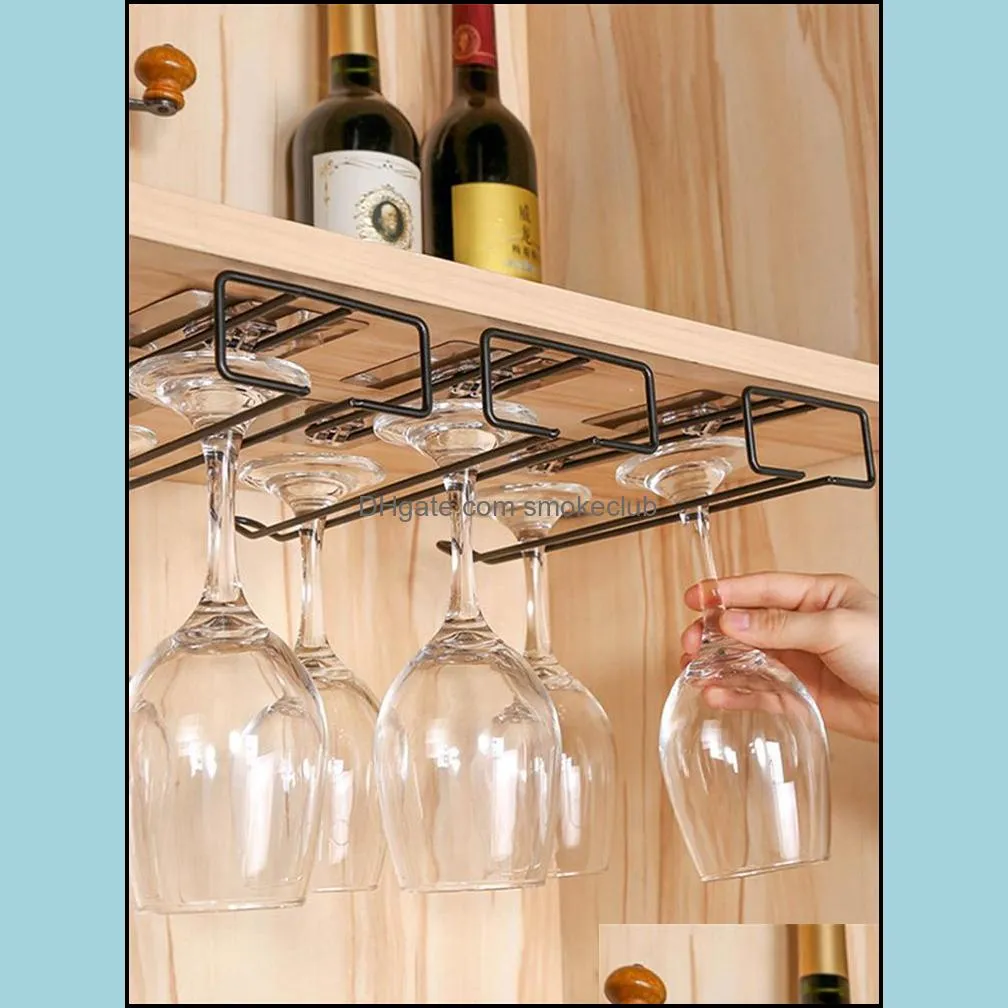Tabletop Wine Racks Useful Iron Rack Glass Holder Hanging Bar Hanger Shelf Stainless Steel Stand Paper Roll