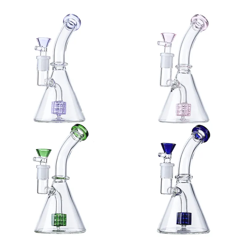 5 inch waterpijpen waterpijpen Dab Rig Bong Oil Rigs met kom Glas Beecomb Perc Heady Glass Bongs Pipe Bubbler Roken Wax Hookah 14 mm Vrouwelijke gewricht