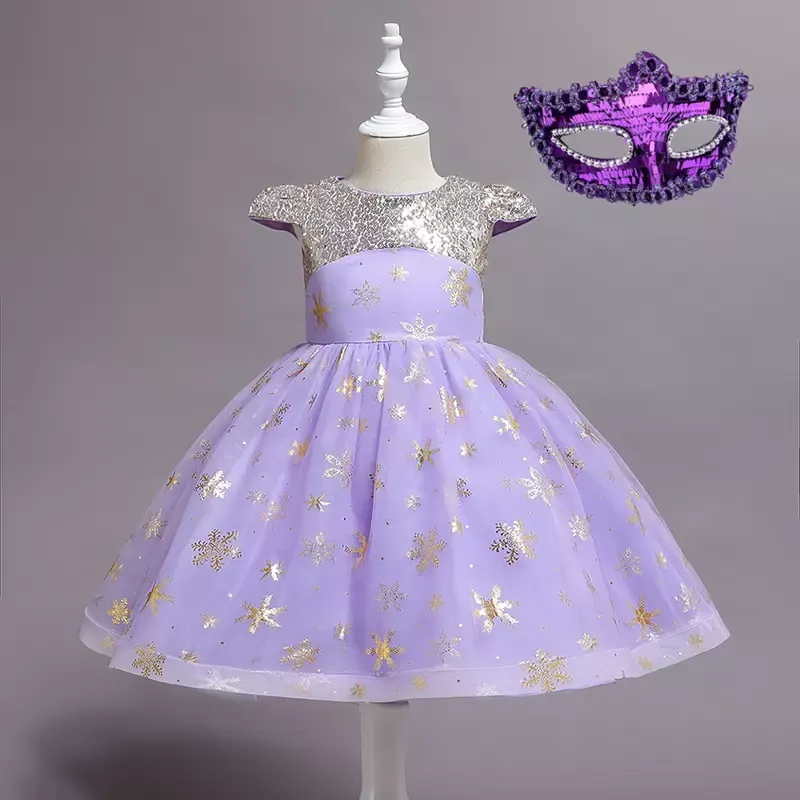 2022 Kids Dress For Girls Children Birthday Party Dress Suits Cosplay Witch Dresses Flower Girls Wedding Dress Sets Vestidos Clothing FS7805 B0722