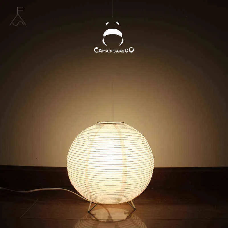 Nórdico A cabeceira do quarto é decorada com pequenas luminárias de mesa Japonês Tatami Lâmpadas de chão Design minimalista moderno Lâmpadas de papel H220423