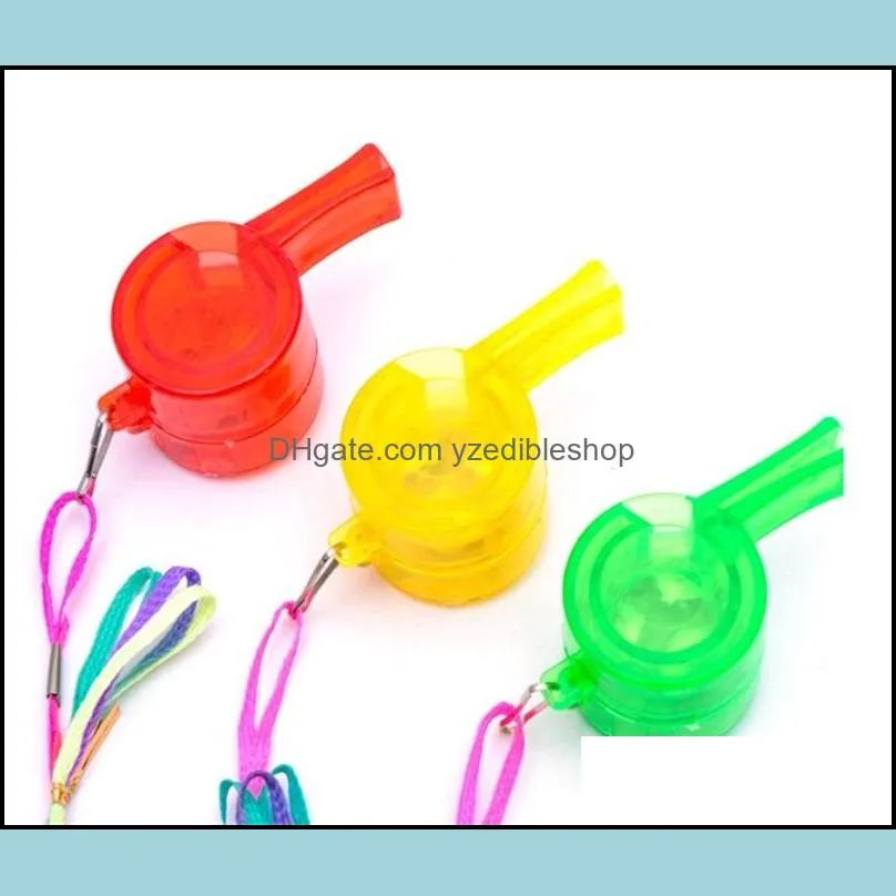 LED Light Up Flash Blinking Whistle Multi Color Kids Toys Ball Props Party Favors Festive Supplies Pure Color 1 15lh bb