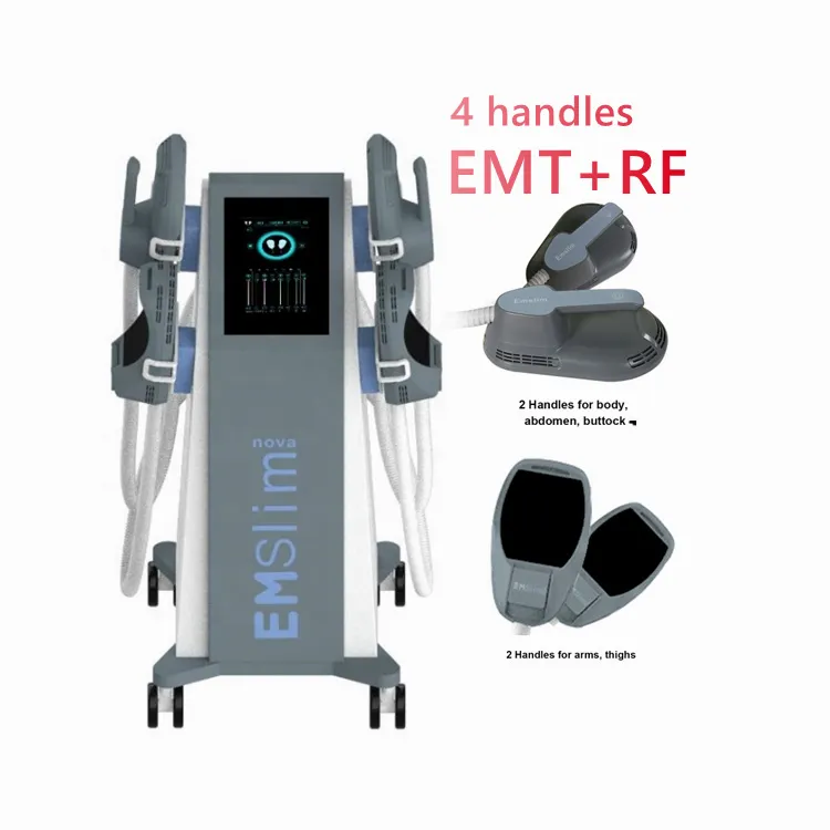 Electroestimulación muscular EMS Máquina de adelgazamiento Estimulador de  músculos Apriete muscular Dispositivo de pérdida de grasa Profesional 4