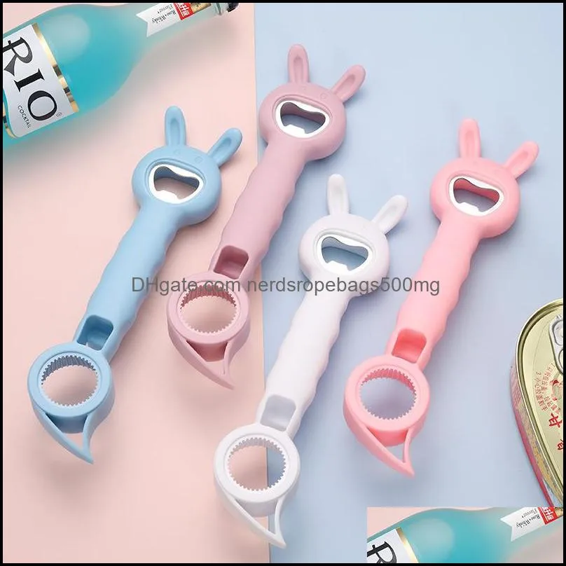 Creative Multi-purpose Can Opener Cartoon Bear Cola Beer Drink Bottle Openers by sea RRE13362