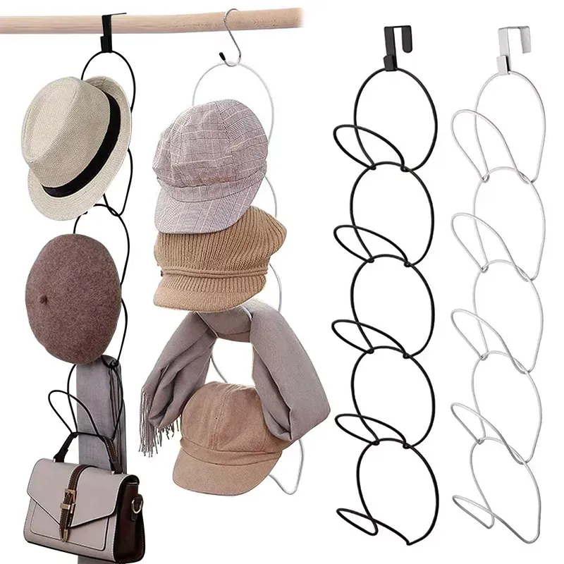 Baseball Cap Rack Hut Display Halter Tür Schrank Kleidung Schal Handtuch Runde Lagerung Regal Home Organizer LX4943