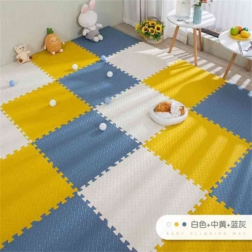 Épaissir le tapis de jeu Puzzle Jouets pour bébés Tapis de développement doux Tapis d'exercice imbriqué Baby Gym Tapis rampant Tapis pour enfants 30x30 cm 210402