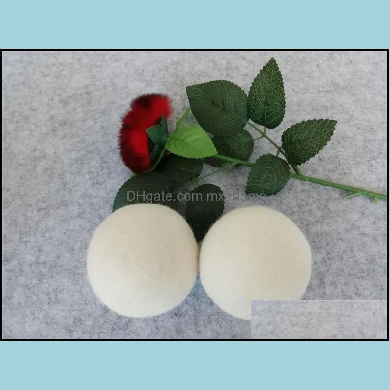 Premium 100% Wool Clothes Dryer Balls Reduce Wrinkles Reusable Natural Fabric Softener Anti Static 7cm Felt Ball wen4355