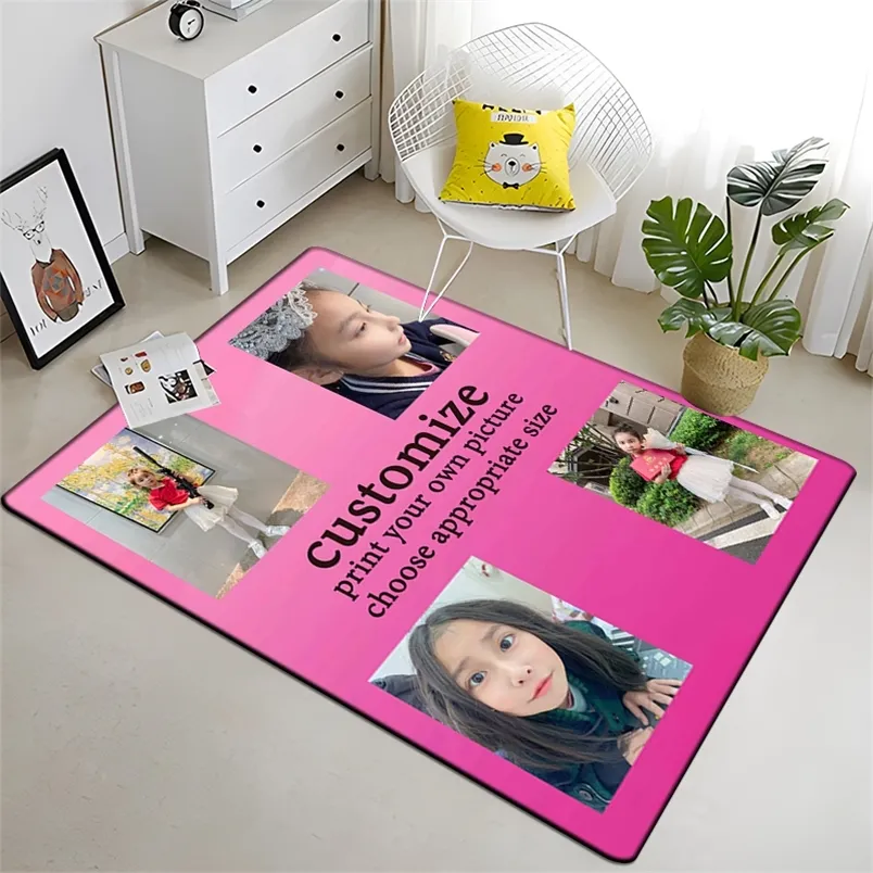 Custom Carpet Drop Printed Rug For Living Room Area Doormat Large Pet Mat Bathmat Soft Home Decoration 220607