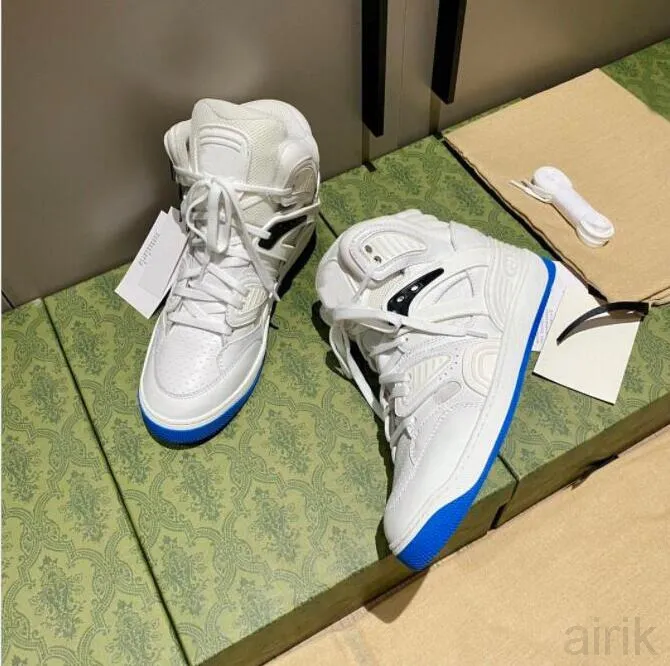 2023 Luxury Designer Women Men Shoes Basket High top Sneakers Contrast Color Ankle Mesh Thickening Sport Shoe Fashion Comfortable Top trend