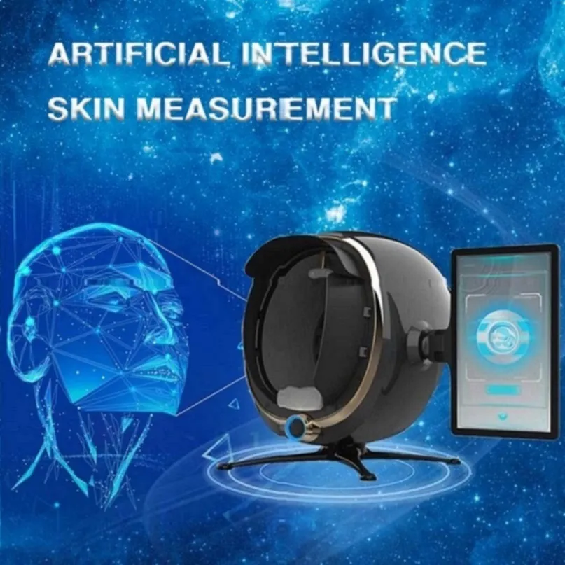 2023 di fascia alta 8 scansione professionale viso digitale 4d 8d smart mirror scanner analizzatore della pelle del viso macchina per l'analisi della visia del viso