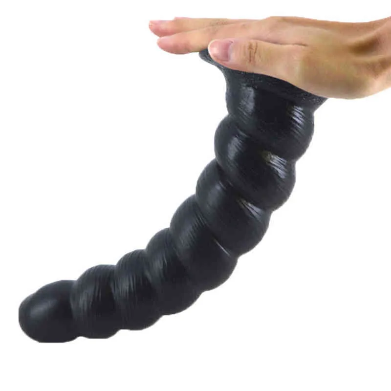 Nxy Sex Products Dildo Luuk Plug anale Spirale Grande dildo Giocattoli lunghi per donne Conch Design Ano Massaggio Stimolazione Flirtare Bambola giapponese 1229
