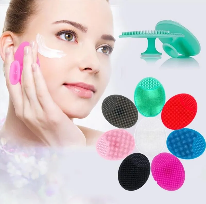 Soft Silicone Face Cleansing Brush Beauty Facial Washing Pad Exfoliating Blackhead Deep Cleaning Massage Brushes Face Care Tool Inventory Wholesale