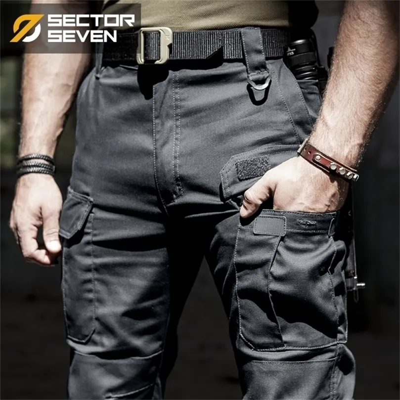 IX5 Calças táticas de carga masculina Casual Pants Combate Swat Exército Trabalho militar ativo Algodão calça masculina Mens 201128
