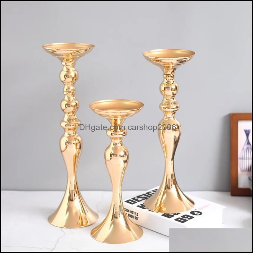 s/m/l mermaid candle holders exquisite wedding props road guide silver gold metal candlestick european furnishings for home dpad11131