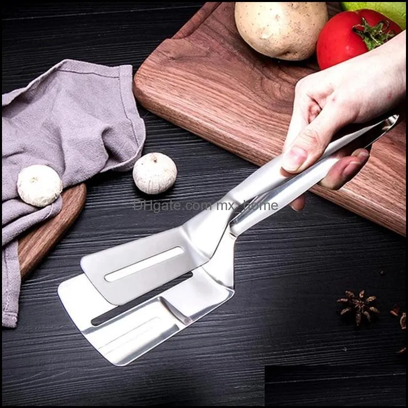 bbq bread utensil set barbecue tong fried steak shovel frieds fish shovels clamps kitchens bread meat clamp stainless steel