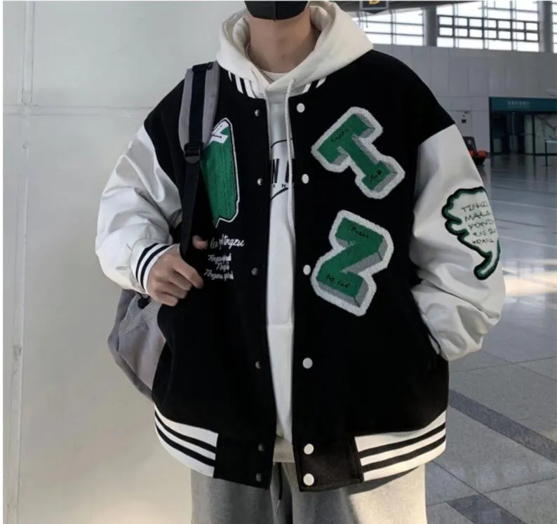 Unisex Oversized Jaket Baseball Oversize Hip Hop Style By A