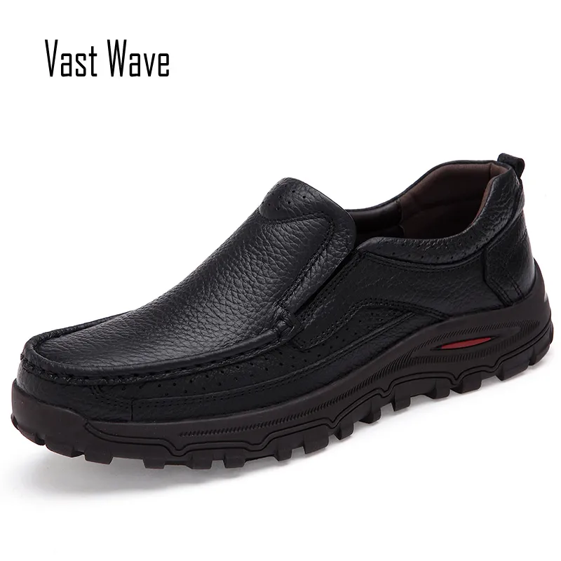 VASTWAVE große Größe 38-48 Herrenkleid italienische Lederschuhe Luxusmarke Herren-Loafer echtes Leder formelle Slipper Mokassins Herren 220321