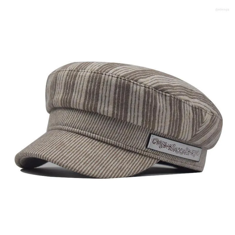 Bérets Sboy Cap Hommes Femmes Béret Plaid Octogonal Chapeaux Pour Automne Hiver Casual Peintre Toucas Vintage Plat CapBerets