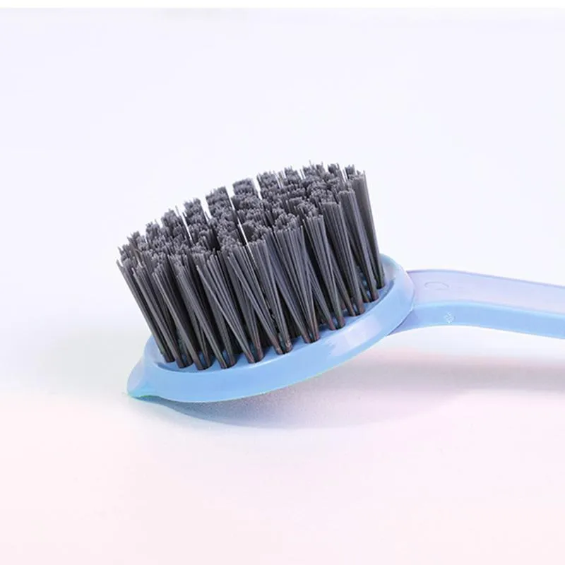 High Quality Long Handle Solid Color Pot Brush Kitchen Can Be Hung Plastic Cleaning Brush Pots Dish-washing Brushes XG0361