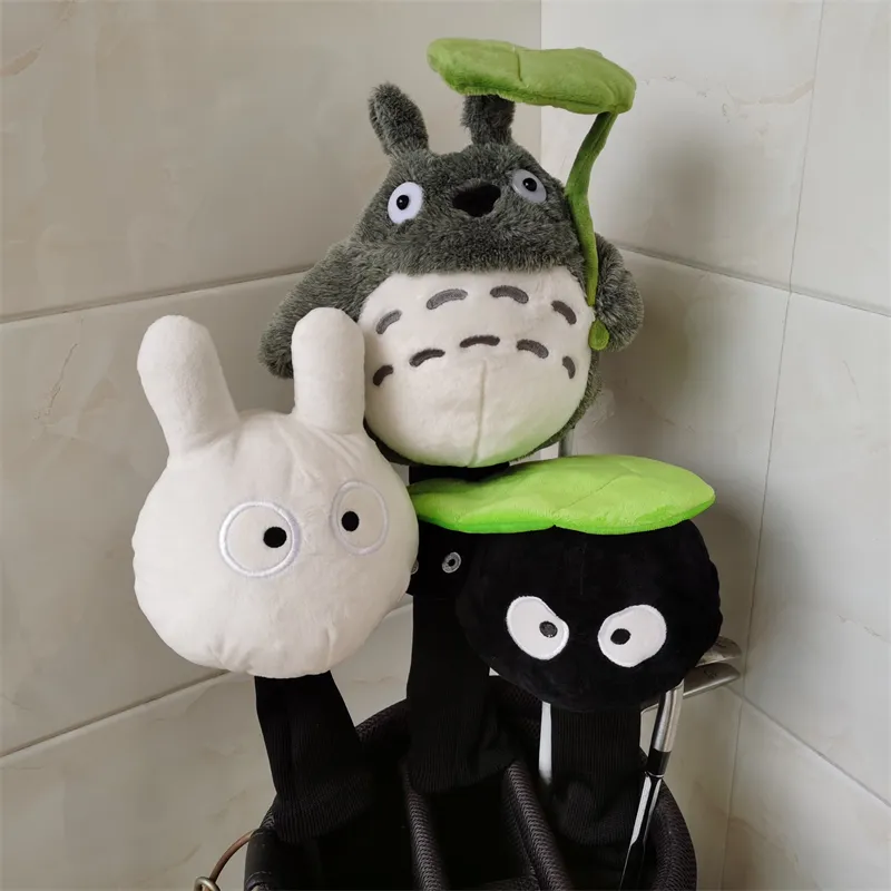 Plush Animal golf driver headcover golf club 460cc Totoro fairway wood cover DR FW CUTE GIFT 220722