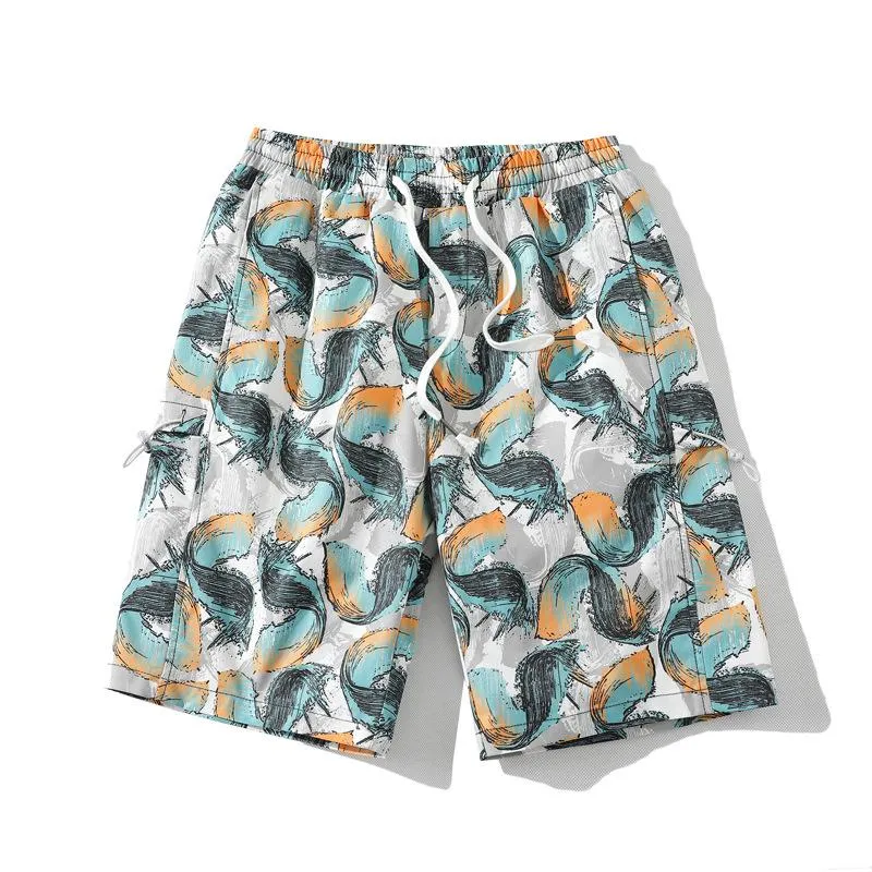 Shorts masculinos estilo de verão praia masculina fina de joelho solto de joelho masculino de streetwear casual amantes de fitness sweatsmen