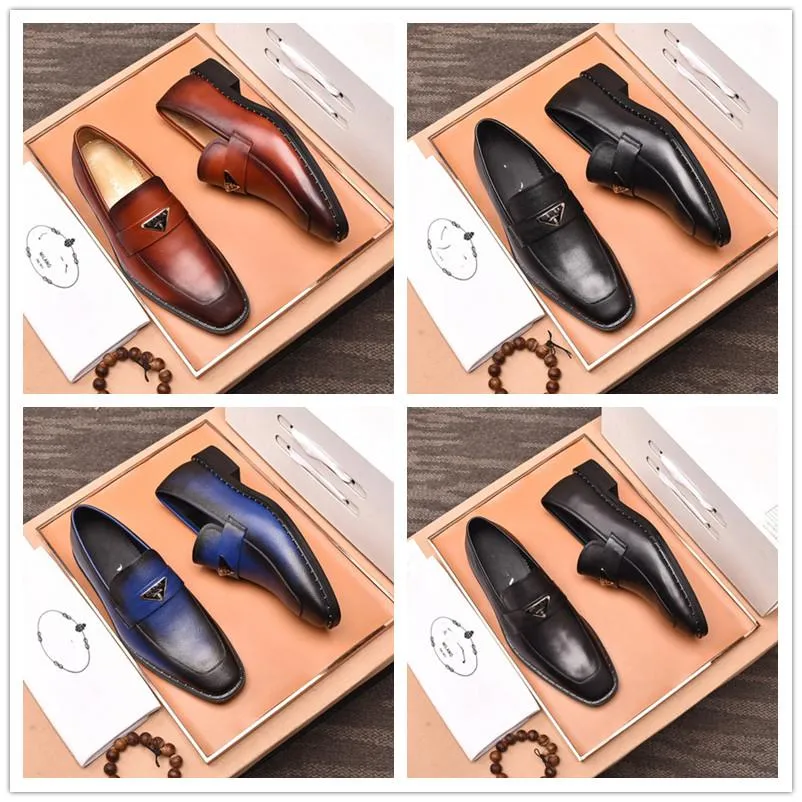 A1 Designer Men's Suede Leather Shoes Non-Slip Casual Shoess Luxury Dress Sco