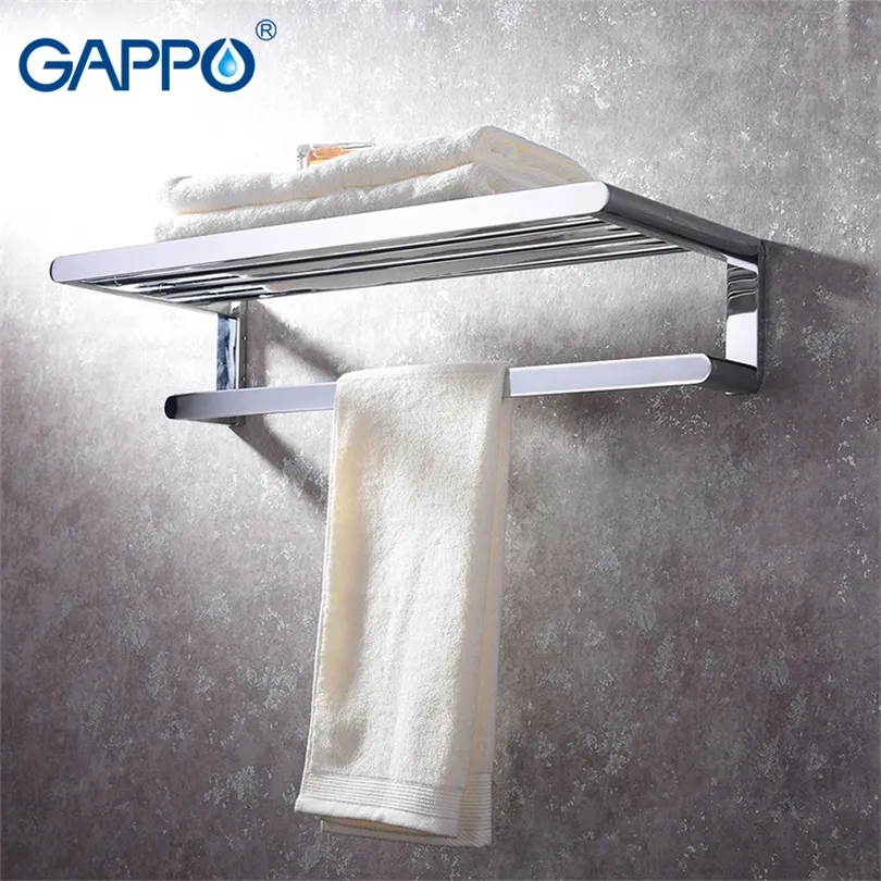 Gappo handdoekstaven houder badhardware accessoires messing handdoek rek muur gemonteerd badkamer handdoekhouder hanger T200915