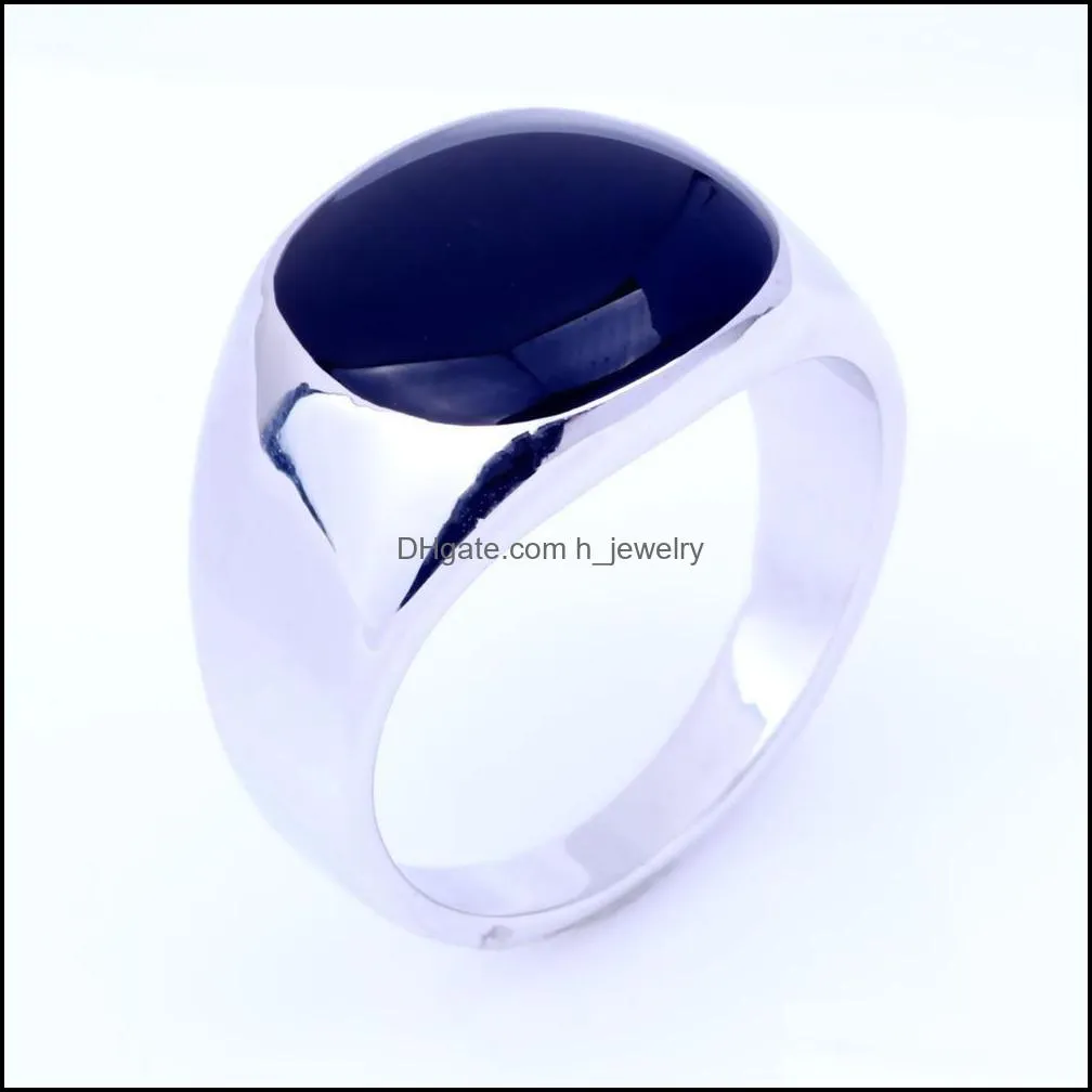 men rings fashion jewellery gemstone rings for men 18k gold silver plated wedding stainless steel rings hjewelry