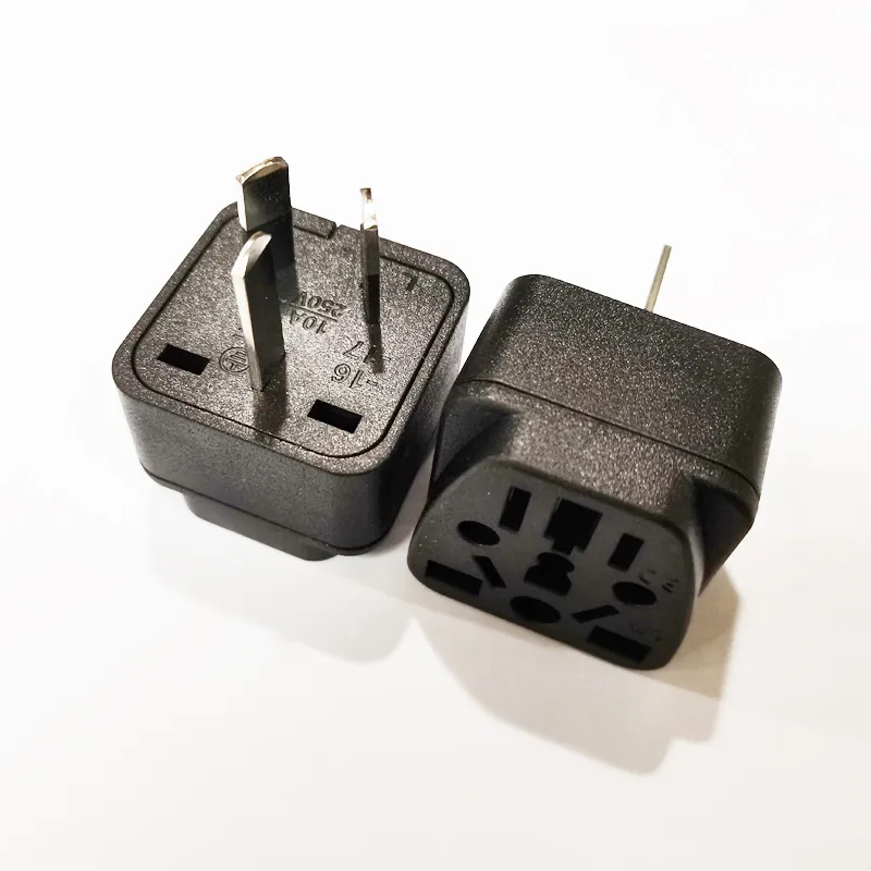 Adaptateur 10A 250V Australie Au 3Pin Mâle à Multinational Femelle Connecteur de Prise d'Alimentation AC / 2PCS