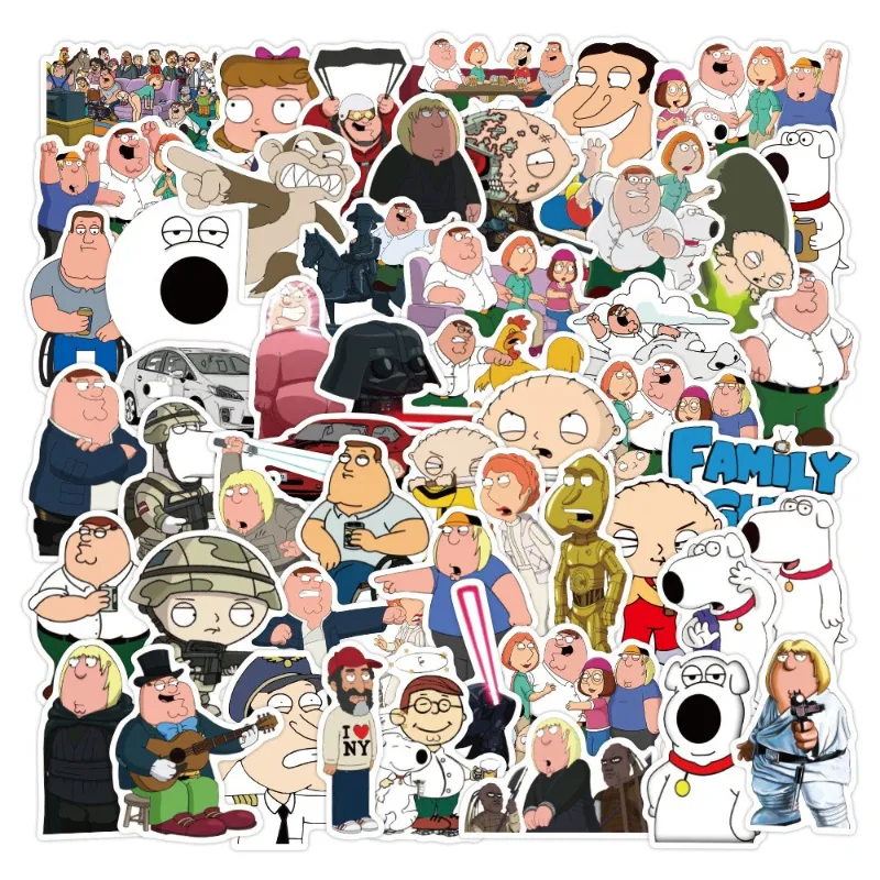 100 Stks/partij Grappige Familie TV Serie Comedy Cartoon Peter Griffin Stickers graffiti Stickers voor DIY Bagage Laptop Skateboard