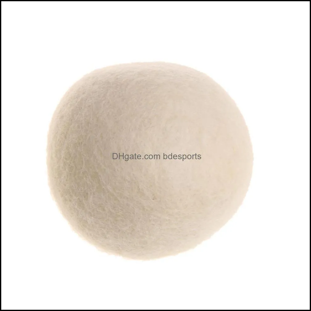 7cm Reusable Laundry Clean Ball Natural Organic Laundry Fabric Softener Ball Premium Organic Wool Dryer Balls