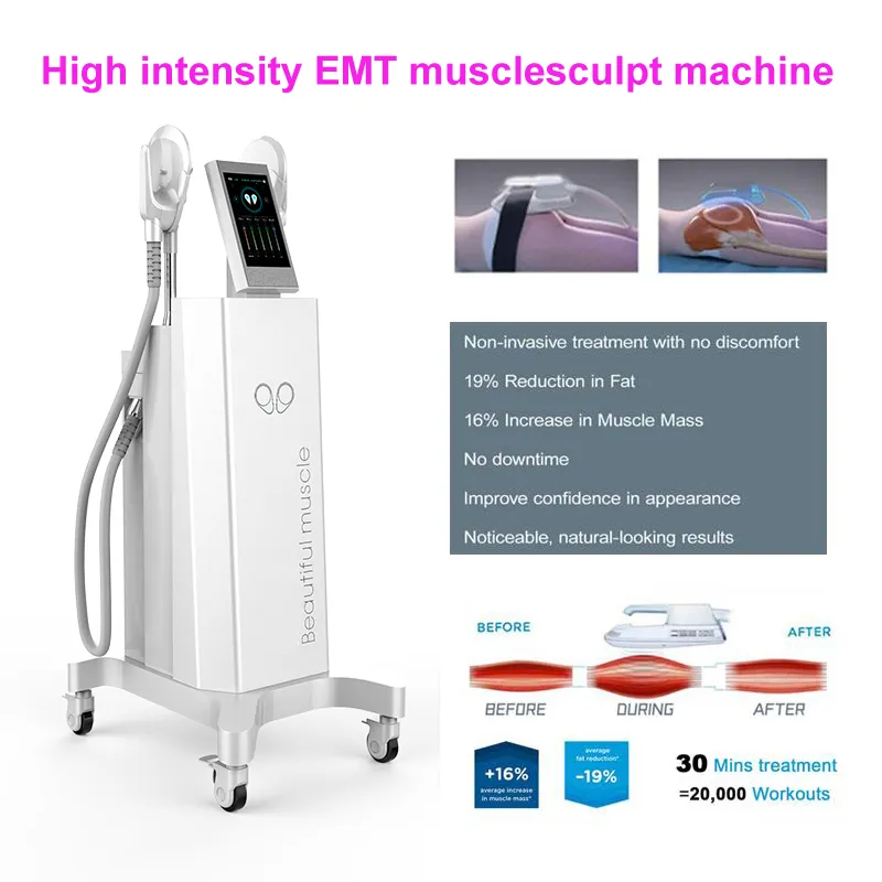 High intensity EMT Technology Slimming Fat Removal Machine Muscle Stimulator Body Shaping EMSLIM Equipment