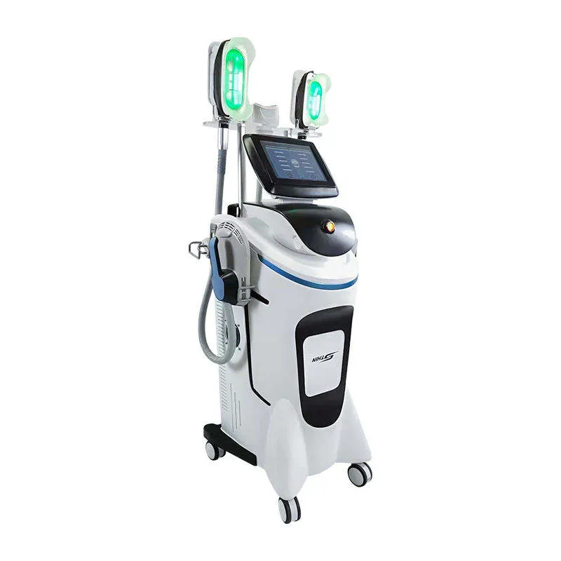 360 cryotherapie Emslim 2 in 1 EMS spieropbouw beeldhouwen vet vriesmachine elektromagnetische stimulatie cryo koeling vetverlies vries afslank heup liftvorming