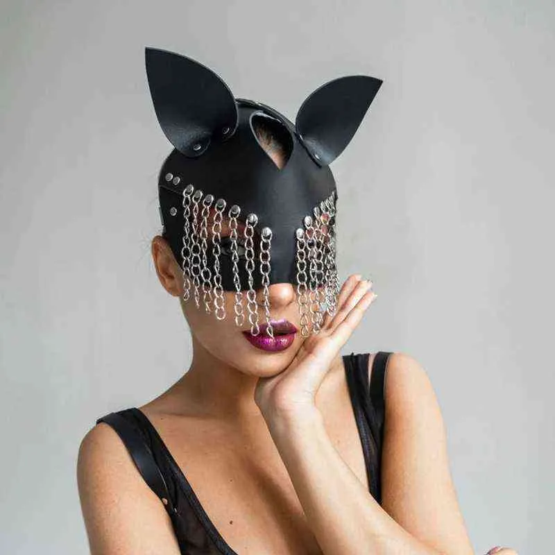 NXY Bondage Sexy Cat Masks Fetish Wear Erotic Belts BDSM Female Eye Mask  Adult Game Couples Costumes For Women Men Rave Cosplay Toys Mask 220507  From Gspot, $12.78