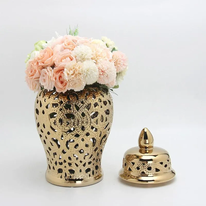Bouteilles de rangement Jars Vase à fleurs séchées moderne Jar de gingembre en céramique Décoration décoration AccessoriesTorage