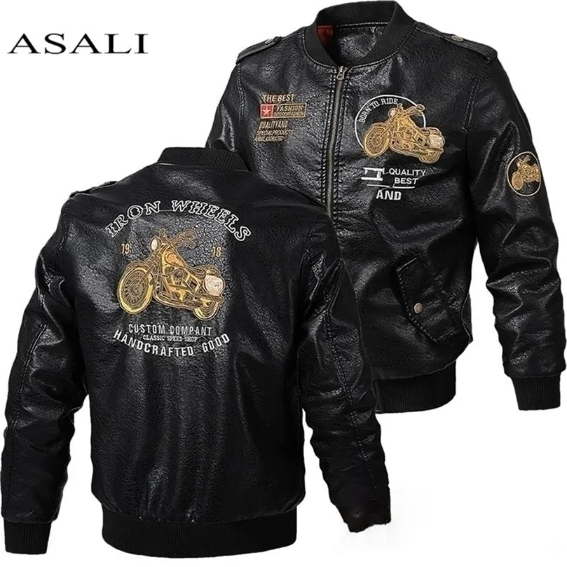 Erkek deri ceket ince fit ceket erkekler stant yaka jaqueta pu ceket biker ceketler gündelik motosiklet sahte kürk S-5xl ceket polar 201128