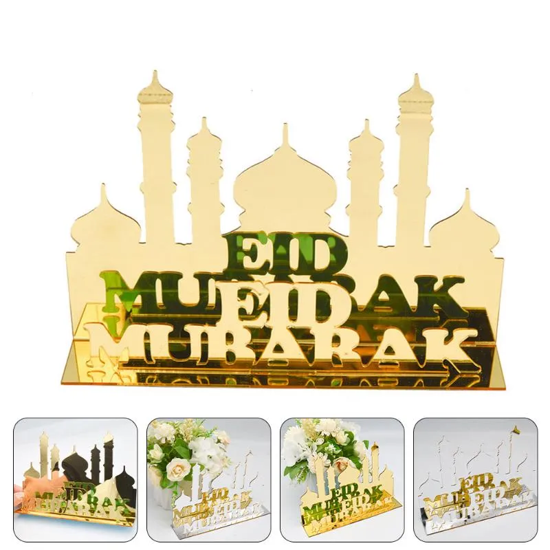 Decoração de festa festival muçulmano ornamento acrílico Eid Ramadã Adornmentparty