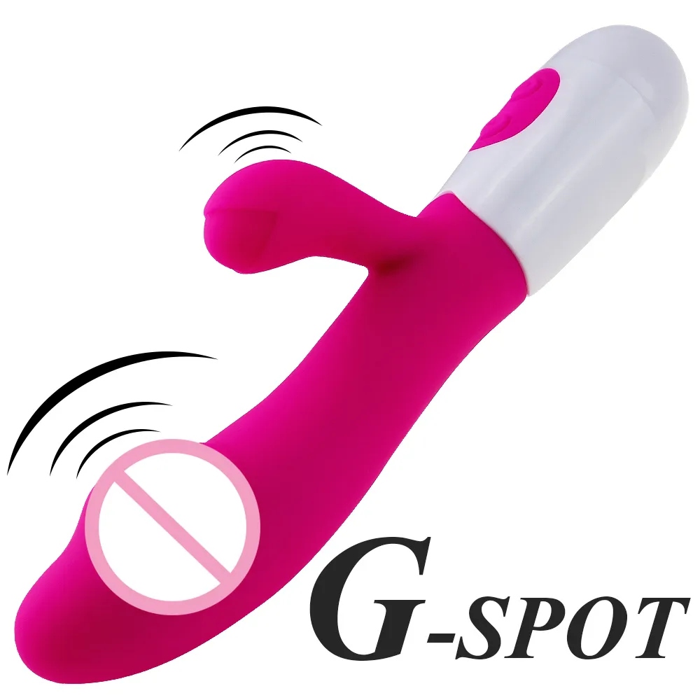 Rabbit Vibrator 10 Modes G Spot Stimulator Silicone sexy Toy for Women Dual Vibration Dildo Vagina Clitoris Massager