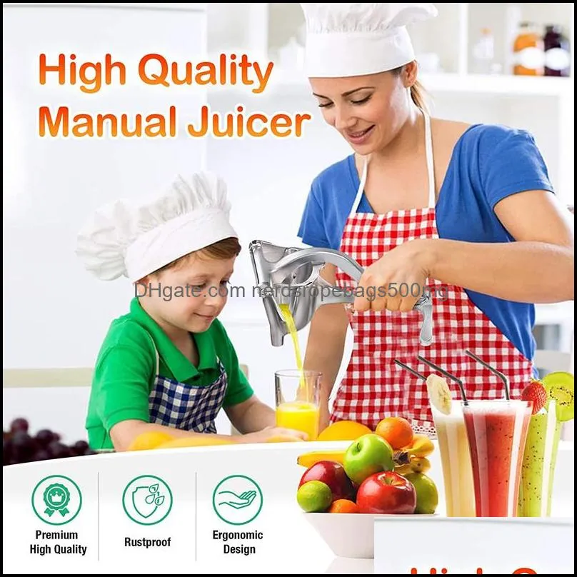 3 Size Chose Fruit tools Juice Squeezer Manual Juicer Aluminum Alloy Hand Press Detachable Orange Lime For Pressing Lemons SEAWAY