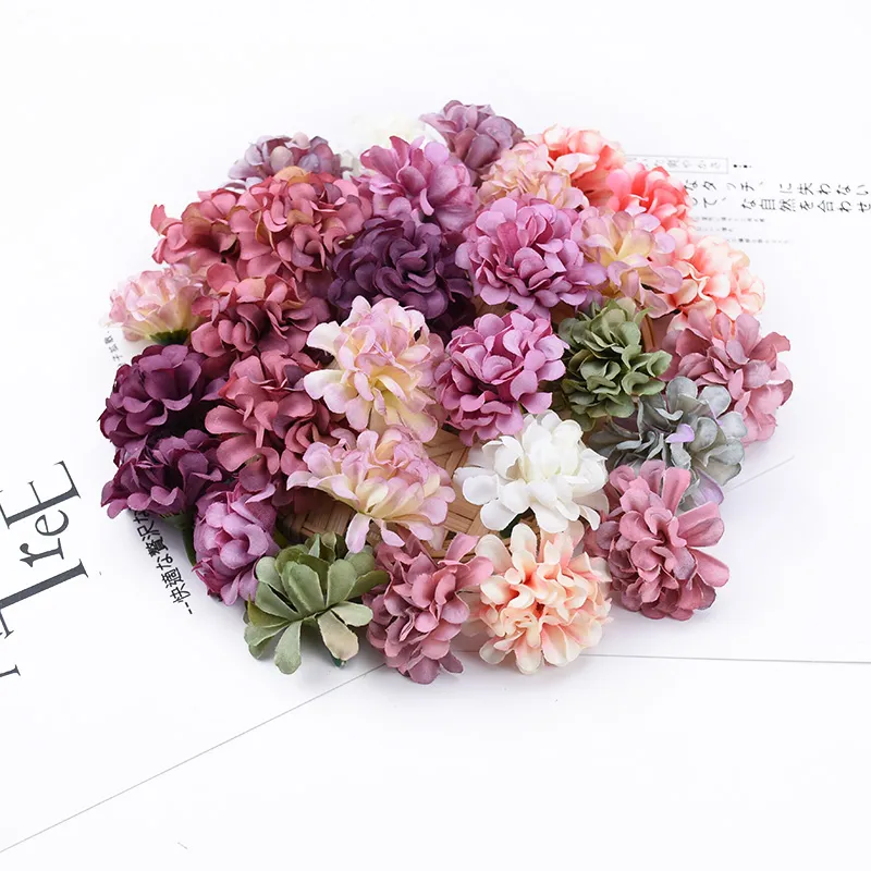 Fake Carnation Artificial Wedding Flowers Wholesale Head Christmas