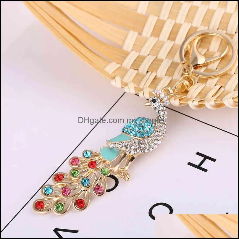 Chinese Style Key Chain Peacock Lovely Car Pendant Bag Accessories Creative Festival Gifts Activities