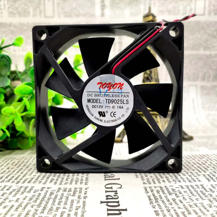 Spedizione gratuita nuovo originale Tonon FAN td9025ls 12V 0.16A 9025 Ventola di raffreddamento silenziosa a 2 fili da 9 cm