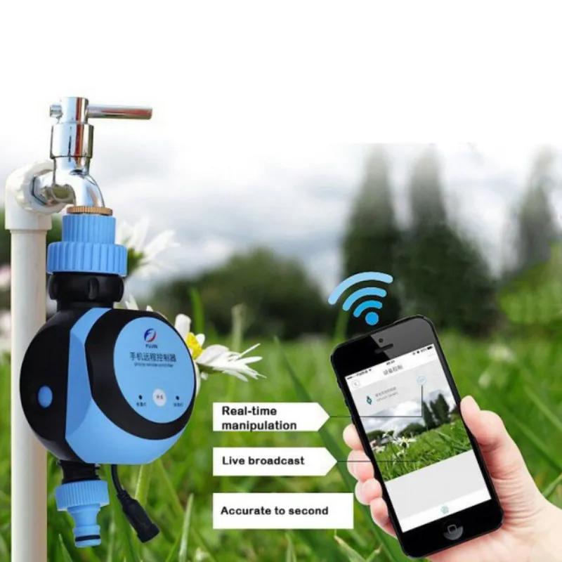 WiFi -telefonfjärrkontroll Garden Water Timers Automatisk vattningstimer Smart Irrigation for Home Y200106