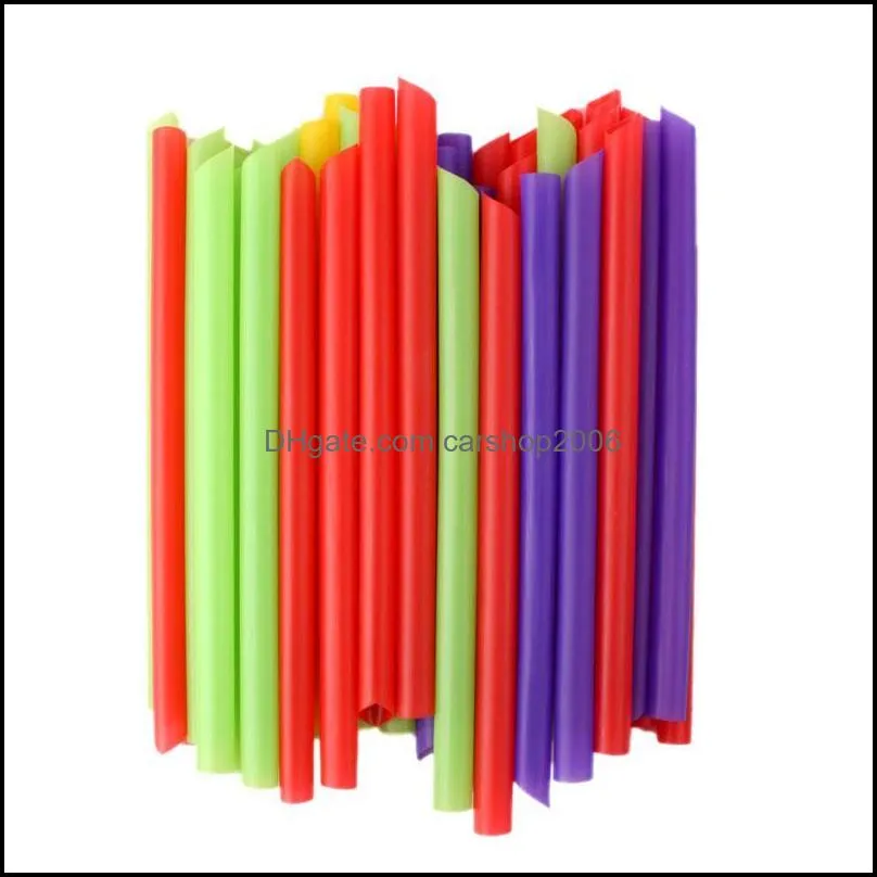 Hot Sale Drink Pearl Milkshake Fat Bubble Straws Cocktail Party Smoothies Jumbo #53801