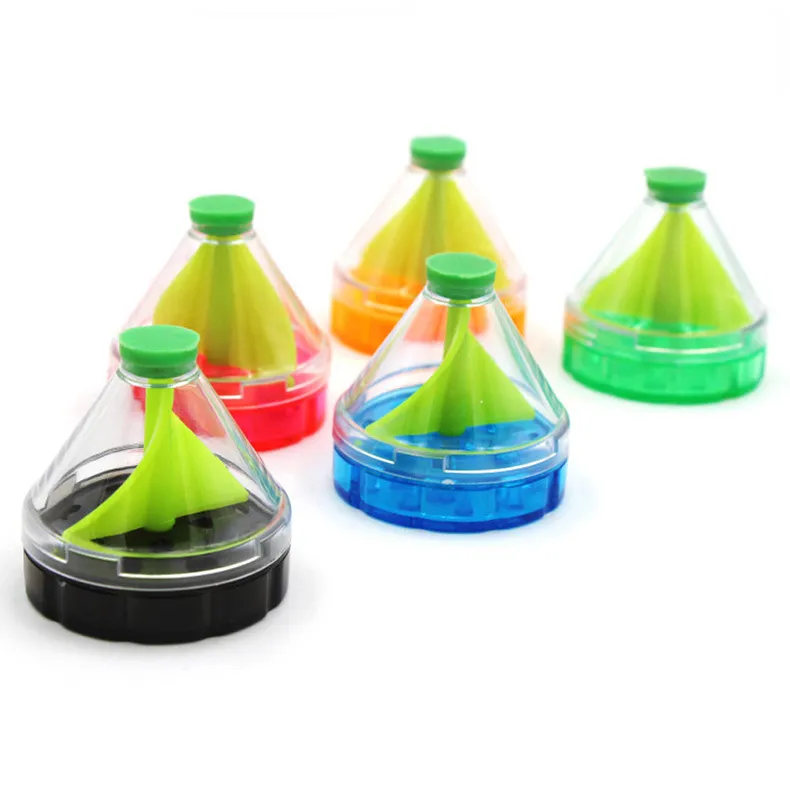 50mm Wind Leaf Plastic Funnel Tobacco Manual Tobacco Grinder From