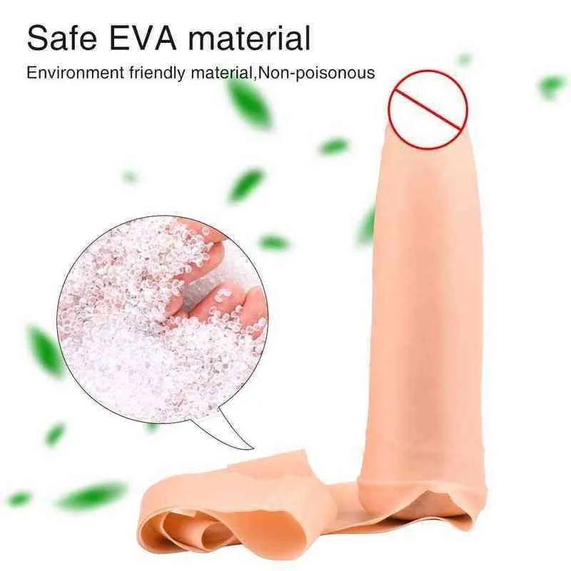 nxy dildos corea con con relleno de esponja para mujer consolador cinturn goma bragas sensacin realista vagina/tapn anal 220111