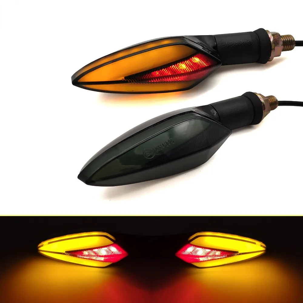 2st Motorcykel LED Turn Signal Lights Flashers Lämpliga för motorcyklar SCOOTERS BICYCLES Honda Hornet Yamaha